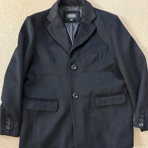 BGSD Men's Black 60% Wool Coat XXL